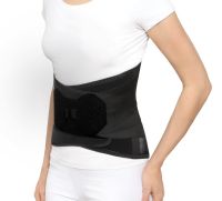 Корсет ортопед грудопоясничный "Крейт" №7 (черный) Б-503 (выс 35см) 4 метал ребра жестк (112-127см)